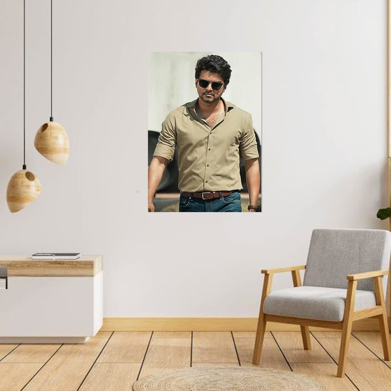 Thalapathy Vijay Wall Poster Sticker - Vijay Wall Poster - Master Vijay Wall Sticker - Glossy - 300GSM starxdecals  - Image 2