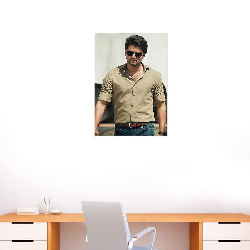 Thalapathy Vijay Wall Poster Sticker - Vijay Wall Poster - Master Vijay Wall Sticker - Glossy - 300GSM starxdecals  - Image 4