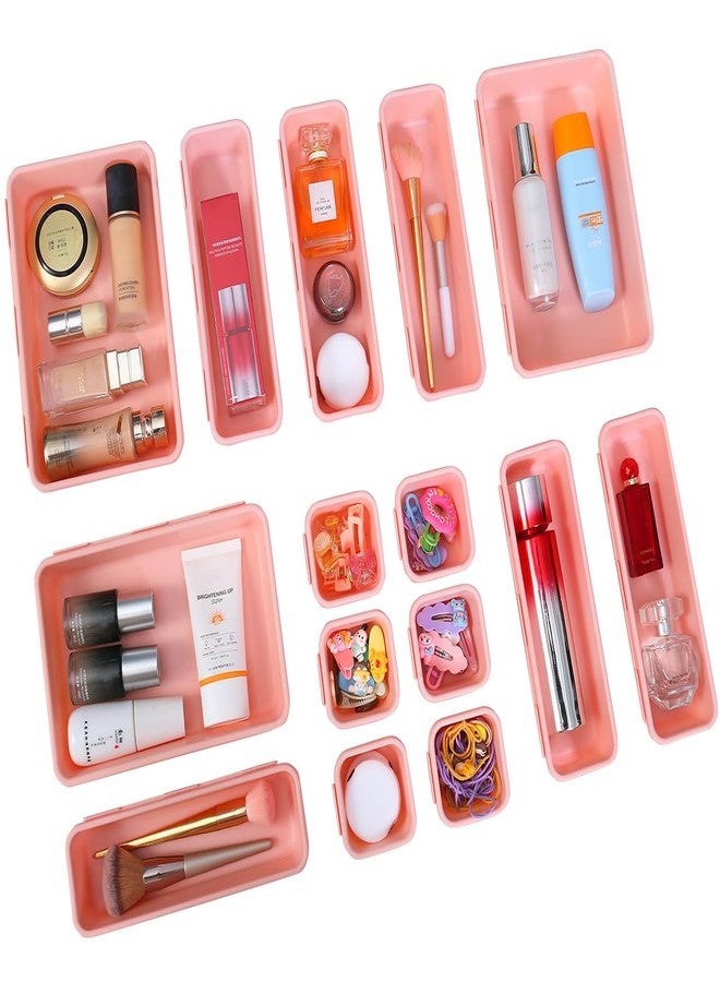 Kutesna 15PC drawer organizer pink - Image 1