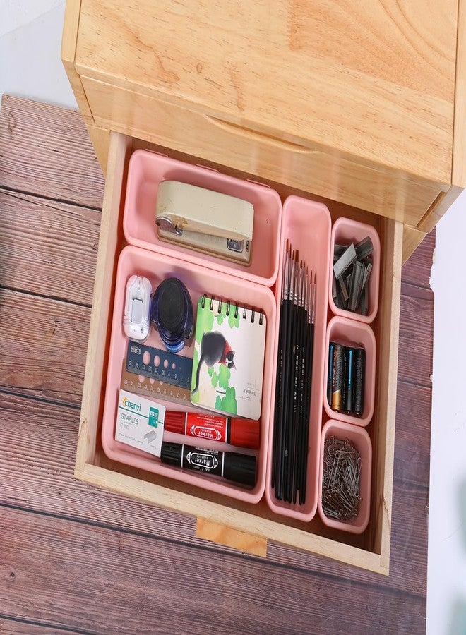 Kutesna 15PC drawer organizer pink - Image 4