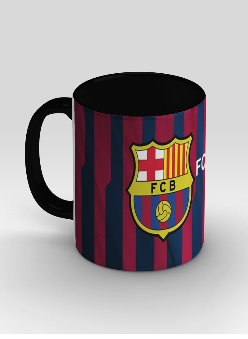كوب سيراميك - كرة قدم - برشلونة كوب - أسود - Image 1