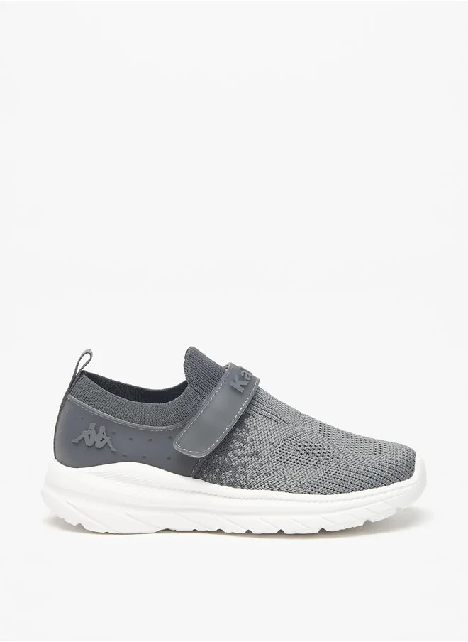 كابا Boys' Mesh Textured Slip-On Walking Shoes with Hook and Loop Closure