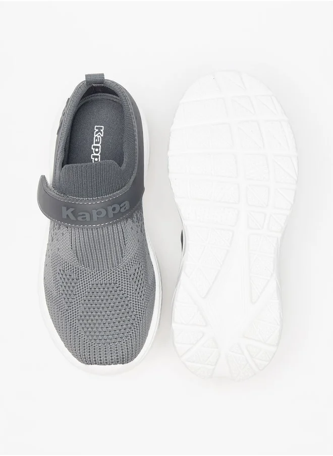 كابا Boys' Mesh Textured Slip-On Walking Shoes with Hook and Loop Closure