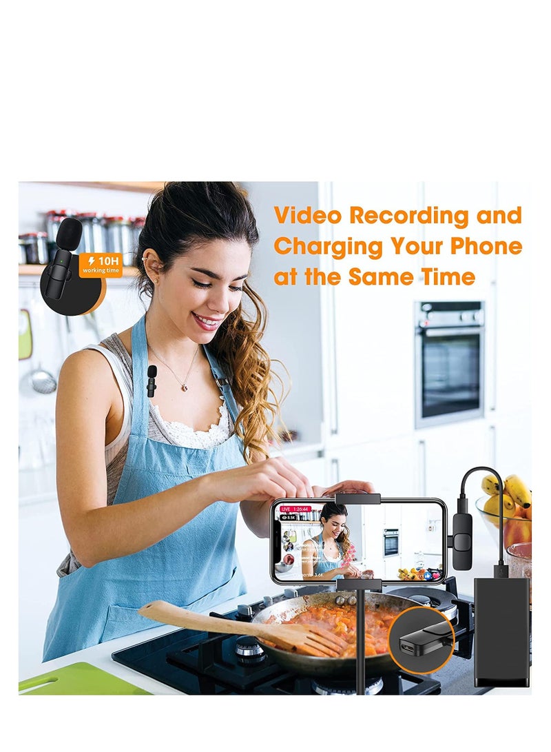 Wireless Lavalier Microphone for Type C Black - Image 3