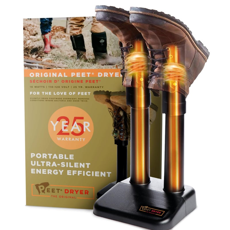 PEET, Original Dryer, Electric Shoe Dryer, Effective Drying for Work Boots & Outdoor Gear, Athletic Gear, Portable, Silent & Energy-Efficient, Made in USA - Image 1