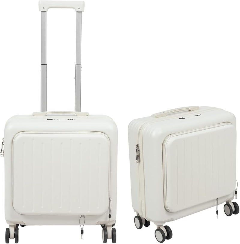 18 Inch Carry On Luggage With Cup Holder USB Port Password Lock Large Capacity 66 Lbs - Image 1