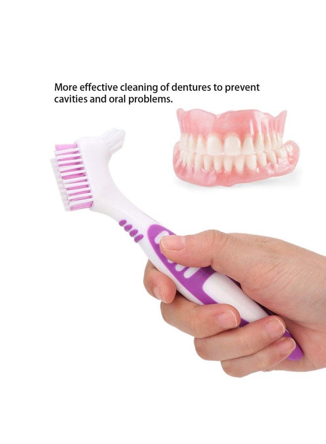 klarako Denture Brush, 2pcs/set, Specially Designed to Thorough Cleaning Dentures & Bridges - Image 2