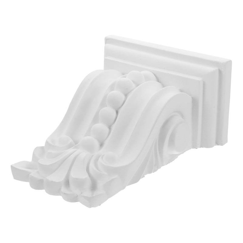 قوس أوروبي أبيض منحوت من PU، عمود روماني، زخرفة أنيقة، ديكور منزلي - Image 1