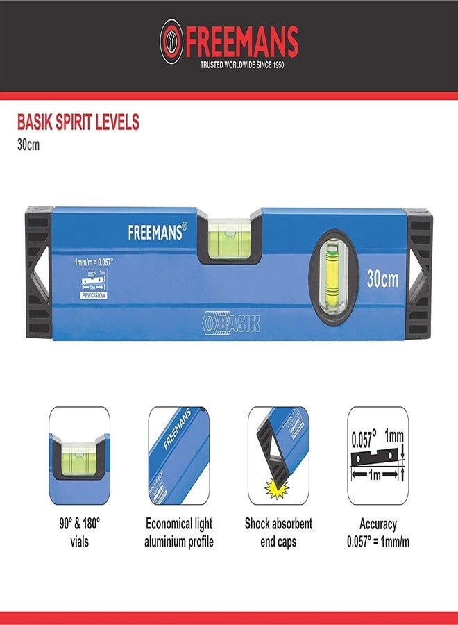 Freemans BSL245 Basik Spirit Level Without Magnet 45 Cm - Image 2