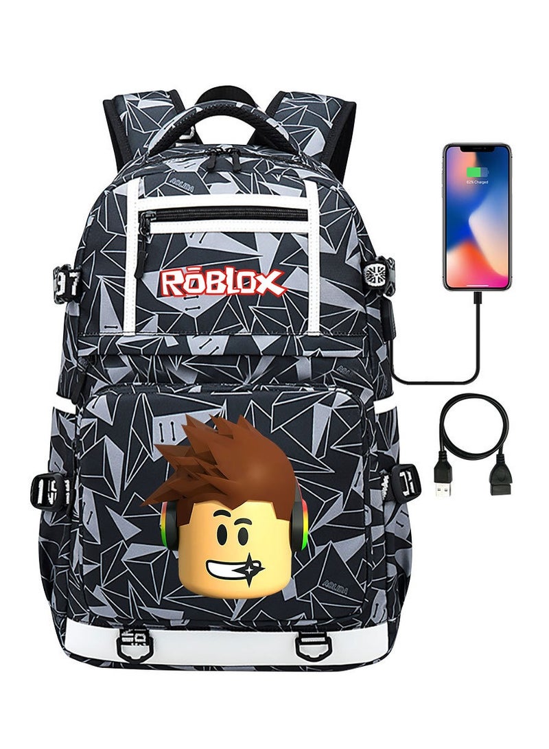 ROBLOX Printed Youth Large Capacity Men's and Women's Shoulders