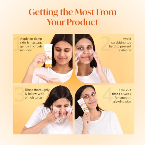 Meglow Apricot Scrub 70g | Gentle Exfoliation for Smooth, Radiant Skin | Deep Cleansing with Apricot & Walnut | Hydrating & Nourishing with Aloe Vera & Vitamin E - Pack of 3 - Image 5