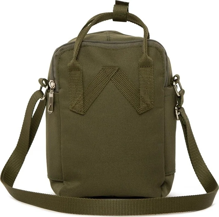 Bagmori Khaki Cross Square Parachute Mini Bag