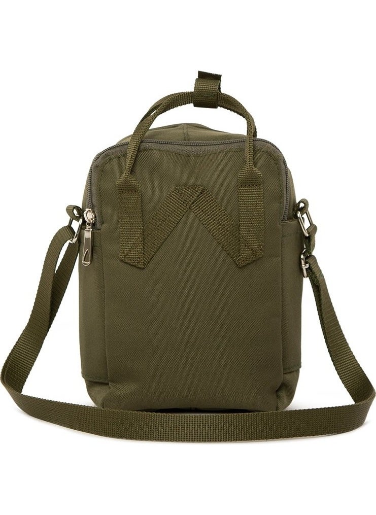 Bagmori Khaki Cross Square Parachute Mini Bag  - Image 3