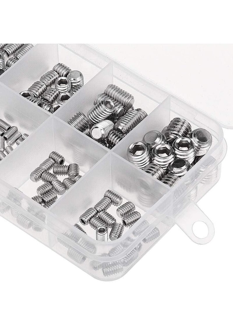 Oasisgalore 200Pcs Metric M3 M4 M5 M6 M8 Stainless Steel Flat Head Cap Bolts Screws Nuts Assortment Kit  - Image 4