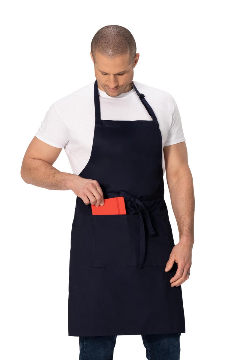 Chef Works Unisex Butcher Apron, Navy, One Size - Image 4