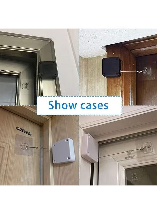 Automatic Sensor Door Closer Punch-Free Spring Door Closer Residential Sliding Screen Door Closer Commercial Multifunctional Door Closer - Image 2