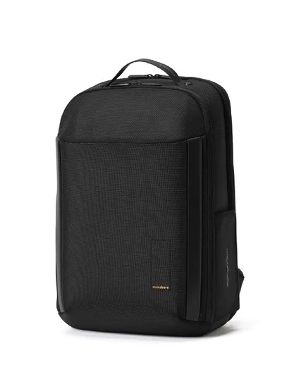Mokobara The Autopilot Backpack Fits 15.6 Inch Laptop, 35L Capacity Premium Durable Nylon and Vegan Leather Black Unisex Multipurpose Laptop Backpack | Ideal for Office, Travel, School (Crypto)