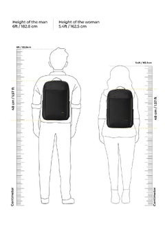 Mokobara MOKOBARA The Autopilot Backpack Fits 15.6 Inch Laptop, 35L Capacity Premium Durable Nylon and Vegan Leather Black Unisex Multipurpose Laptop Backpack | Ideal for Office, Travel, School (Crypto)  - Image 5