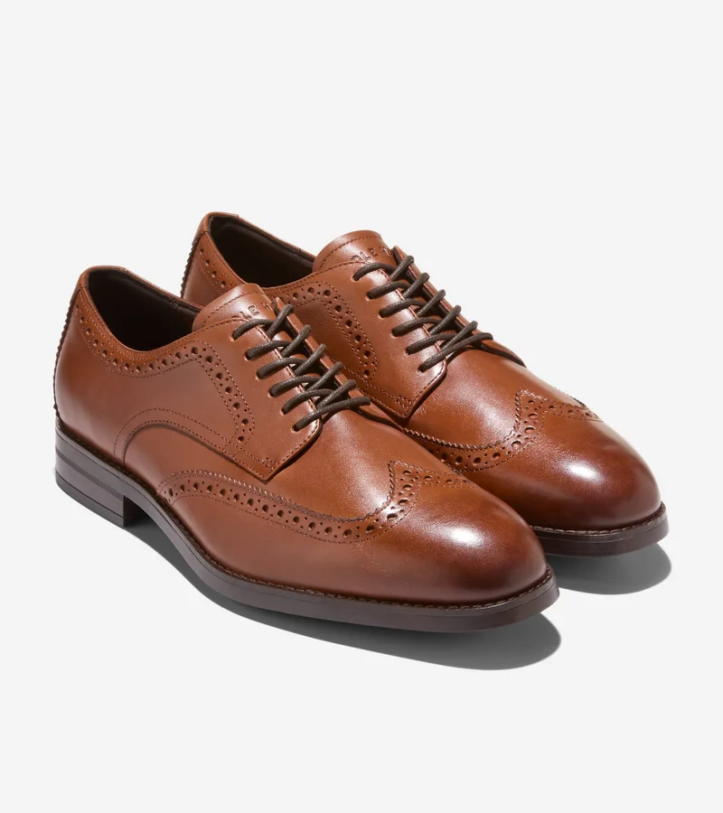 Cole Haan  Men's Harmon Grand Wingtip Oxfords for Men | Best Price UAE