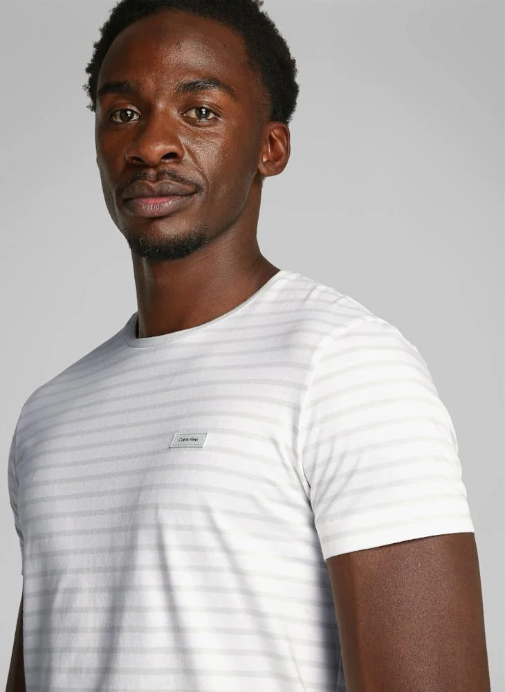 CALVIN KLEIN Stretch Slim Stripe T-Shirt