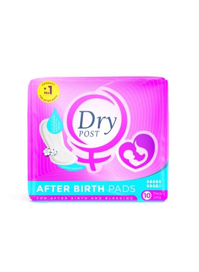 Dry Post Birth Pads with Cotton Surface, Super Absorbent, Thick Long - 10 Pads - Image 3