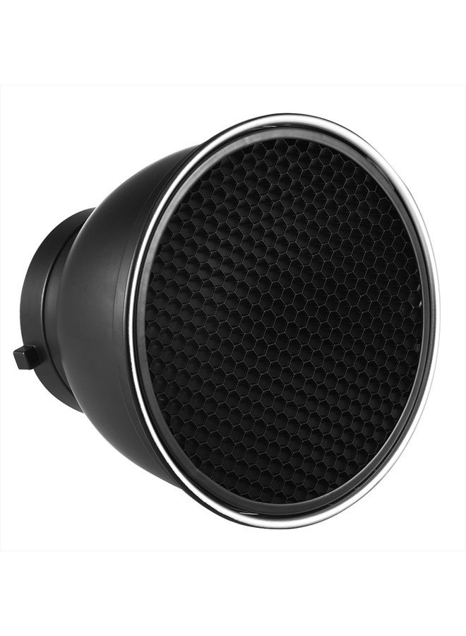 ANDOER 7" Standard Reflector Diffuser Lamp Shade Dish with 60° Honeycomb Grid for Bowens Mount Studio Strobe Flash Light Speedlite (Without Soft Cloth)  - Image 1