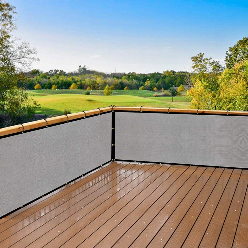 DearHouse Balcony Privacy Screen Cover, 3.5ft x16.5ft Privacy Screen Balcony Shield for Porch Deck Outdoor Backyard Patio Balconys, Includes 35 pc Cable Ties - Image 5
