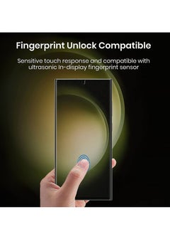 ELTRAZONE Samsung Galaxy S23 Ultra Privacy Screen Protector,Ceramic Matte Soft Film for Samsung Galaxy S23 Ultra 5G (6.8"), Full Adhesive, Anti-Scratch, 3D Curve Fit, Touch Sensitive (Ceramic Matte Privacy)  - Image 3