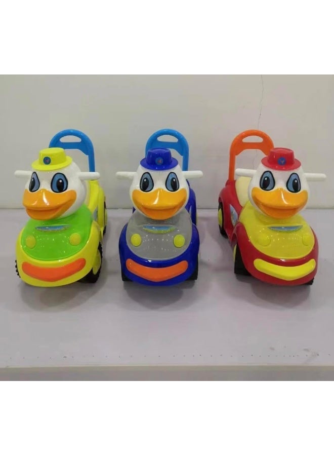 Duck Car for Kids with Basket Under The Seat, Foot Driving Car  - Image 2