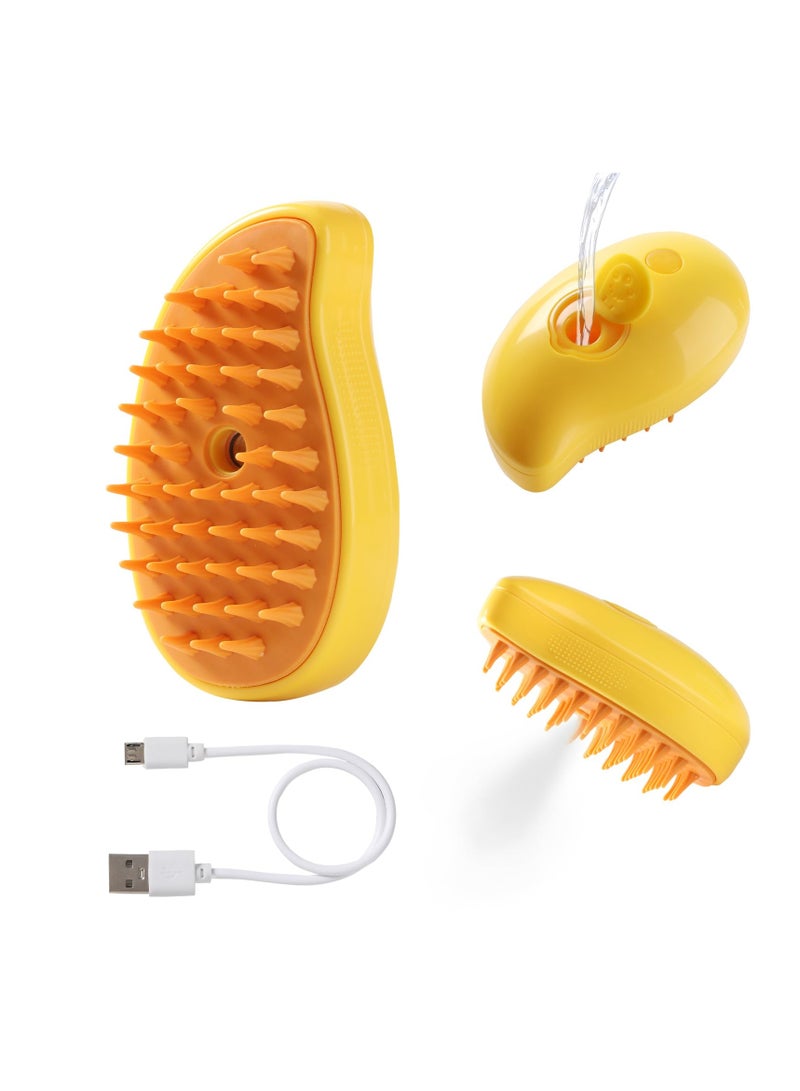 A.M Cat Steam Brush, Cat Hair Brush with Steamer, New 3 in 1 Steam Cleaner Pet Cat Brush, Pet Hair Steaming Brush, Pet Cat Steam Comb, Cat Spray Comb - Image 1
