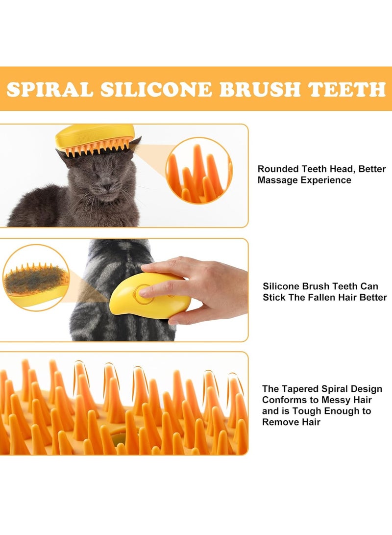 A.M Cat Steam Brush, Cat Hair Brush with Steamer, New 3 in 1 Steam Cleaner Pet Cat Brush, Pet Hair Steaming Brush, Pet Cat Steam Comb, Cat Spray Comb - Image 3