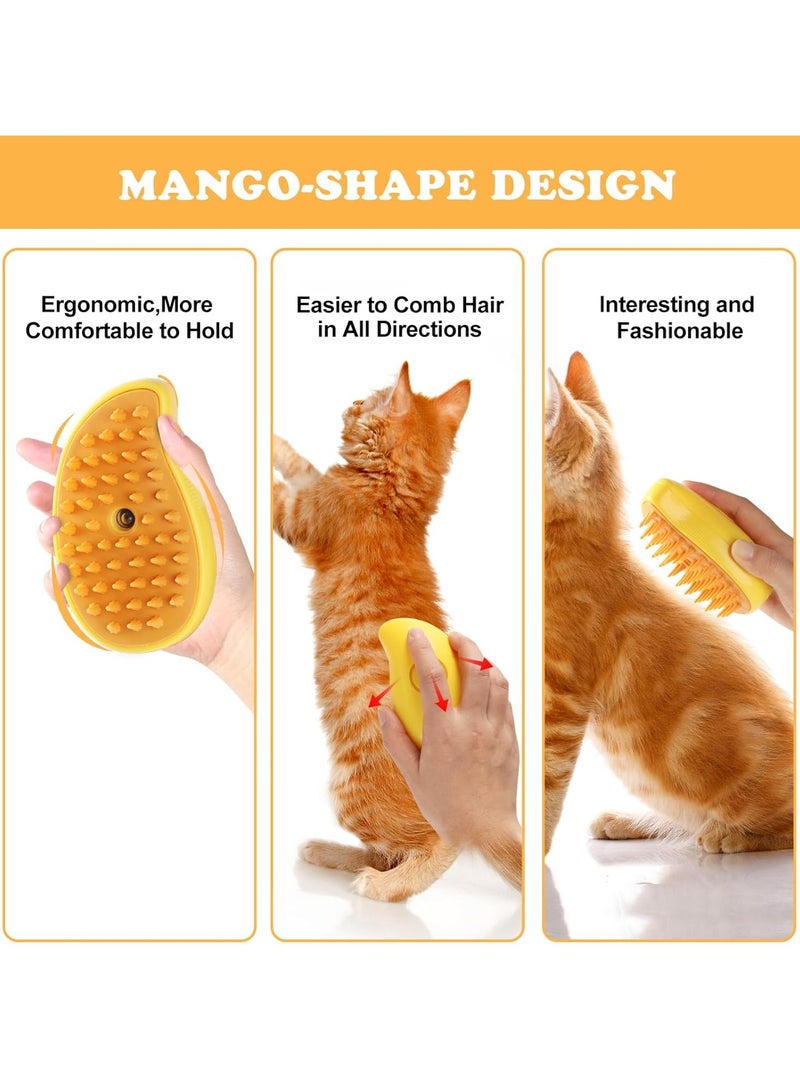 A.M Cat Steam Brush, Cat Hair Brush with Steamer, New 3 in 1 Steam Cleaner Pet Cat Brush, Pet Hair Steaming Brush, Pet Cat Steam Comb, Cat Spray Comb - Image 2