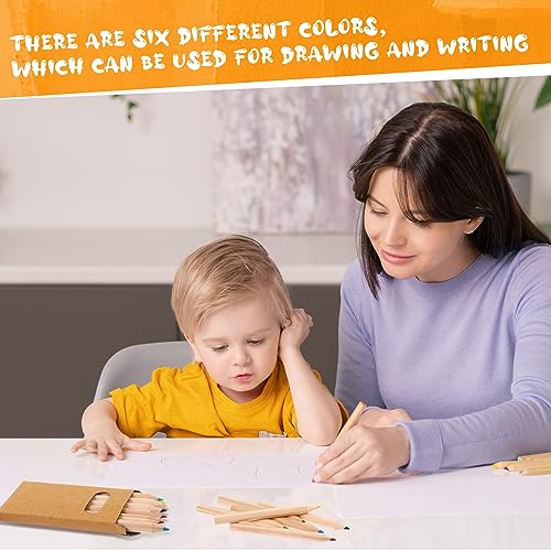 TBoxBo 150Packs/900Pcs Colored Pencils Bulk Mini Drawing Pencils Set for Kids 3.5inch Short Fat Color Pencils Back To School Gifts for Adult Coloring Books, Classroom School Drawing Birthday Wedding - Image 5