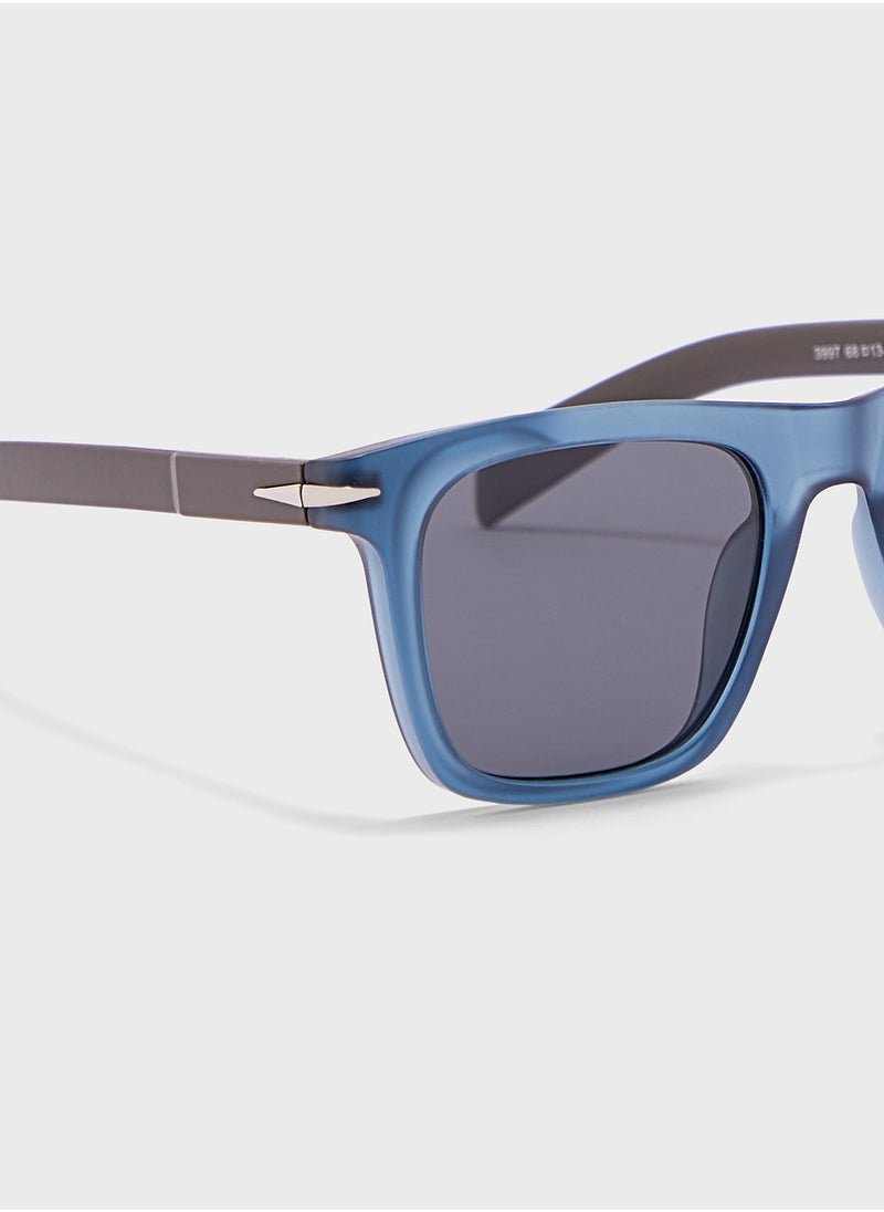 Robert Wood Polarized Lens Summer Wayfarer Sunglasses  - Image 3