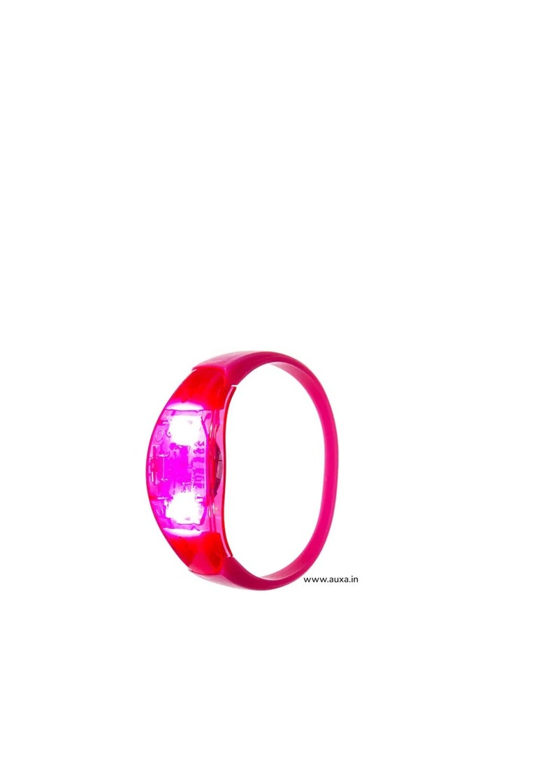 Generic - (SET OF 4 BANDS) SOUND SENSOR ACTIVATES IN MUSIC Party Supplies Entry Bands Multicolor NFC Lumineux Light Up WITH SOUND (MULTICOLOR) - Image 1