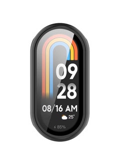 Generic Case Compatible with Xiaomi Smart Band 9/ Band 9 NFC PC + Tempered Glass to Protect the Screen Anti/fall All/Inclusive Watch (Black)  - Image 2