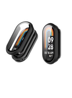 Generic Case Compatible with Xiaomi Smart Band 9/ Band 9 NFC PC + Tempered Glass to Protect the Screen Anti/fall All/Inclusive Watch (Black)  - Image 5