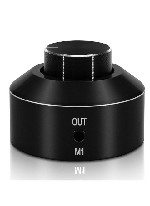 Mini Active Volume Control Knob - 3.5mm Audio Adjuster, PC Speaker Amplifier Switcher, Volume Control Knob for Speaker Audio Adjustment, Compatible with Win10/8/7/Vista/XP/Mac KL