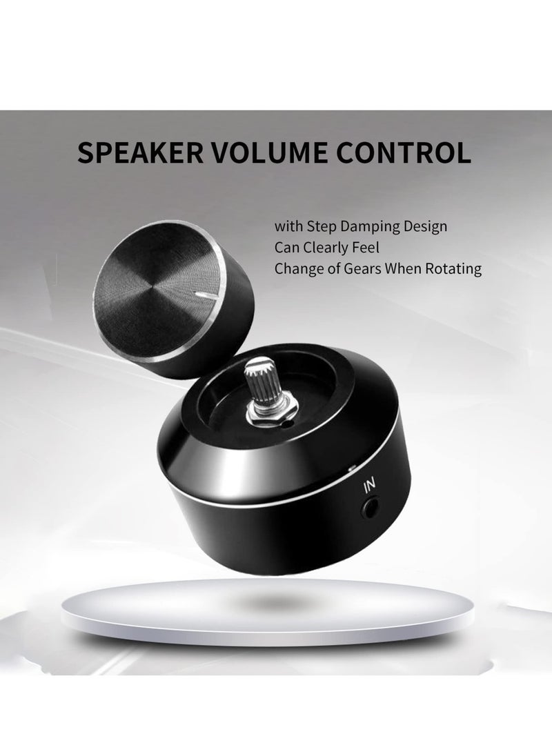 SYOSI - Mini Active Volume Control Knob - 3.5mm Audio Adjuster, PC Speaker Amplifier Switcher, Volume Control Knob for Speaker Audio Adjustment, Compatible with Win10/8/7/Vista/XP/Mac KL - Image 1