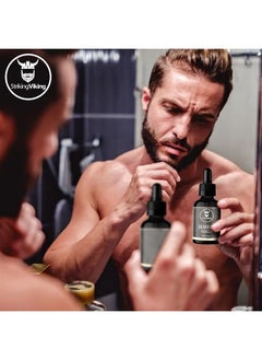 Striking Viking Vanilla Beard Oil (Large 2 oz.) - 100% Natural Beard Conditioner with Organic Argan & Jojoba Beard Oils with Vanilla Scent - Softens, Moisturizers, & Strengthens Beard Growth  - Image 5