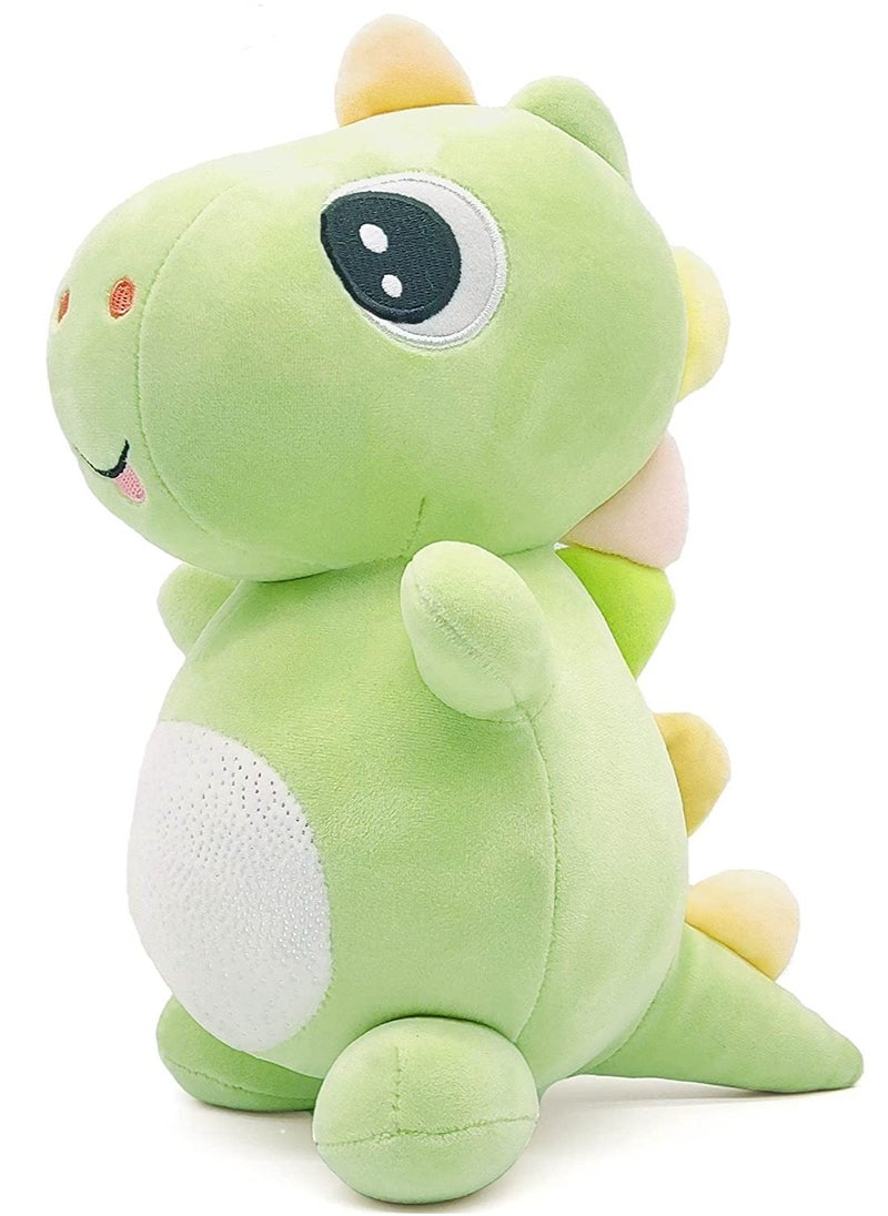 Excefore Cute Dinosaur Plush Toys, Fat Dinosaur Stuffed Animals Toys Dolls, 13 inch Green Dino Stuffed Animals Cute Dinosaur Plush Toys, Birthday Gifts for Kids Girls Boys  - Image 1