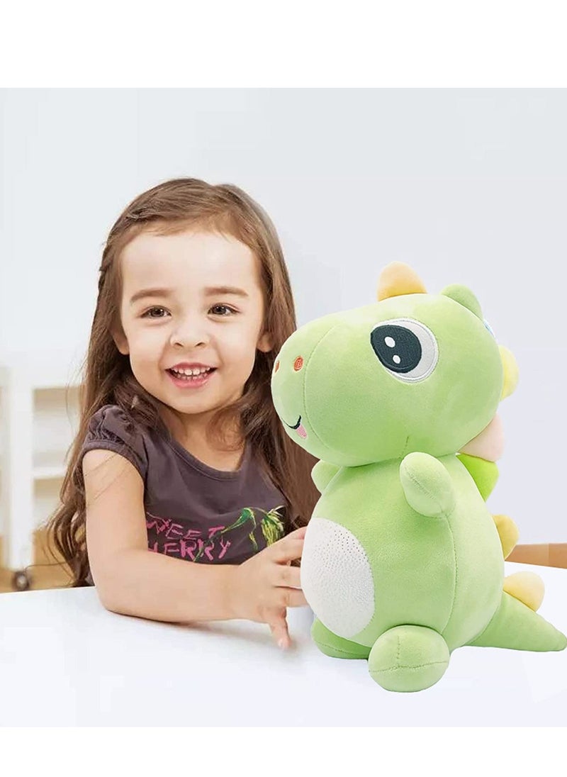 Excefore Cute Dinosaur Plush Toys, Fat Dinosaur Stuffed Animals Toys Dolls, 13 inch Green Dino Stuffed Animals Cute Dinosaur Plush Toys, Birthday Gifts for Kids Girls Boys  - Image 3