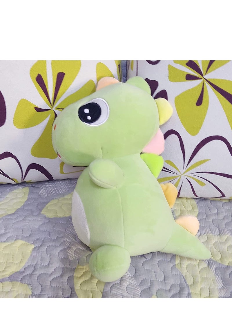 Excefore Cute Dinosaur Plush Toys, Fat Dinosaur Stuffed Animals Toys Dolls, 13 inch Green Dino Stuffed Animals Cute Dinosaur Plush Toys, Birthday Gifts for Kids Girls Boys  - Image 4