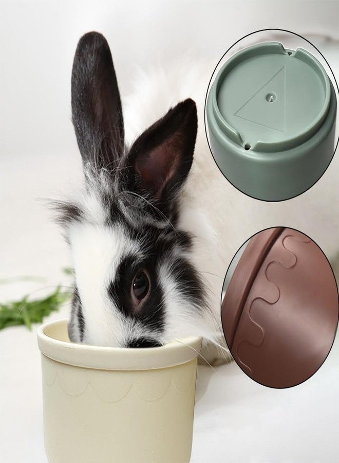 Qoaimu 8 Pcs Bunny Toys Stacking Cups for Rabbits and Small Animals, Colorful Reusable Nesting Cups of Different Sizes, Safe Plastic Stackable Foraging Toys for Hiding Food and Play - Image 2