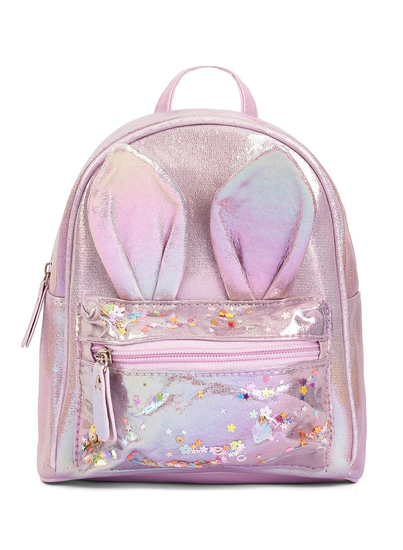 Eazy Kids School Backpack - Rabbit - Purple  - Image 1