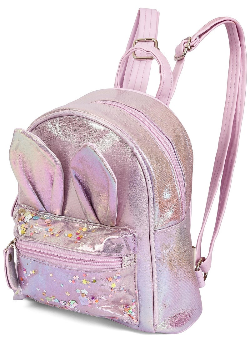 Eazy Kids School Backpack - Rabbit - Purple  - Image 3