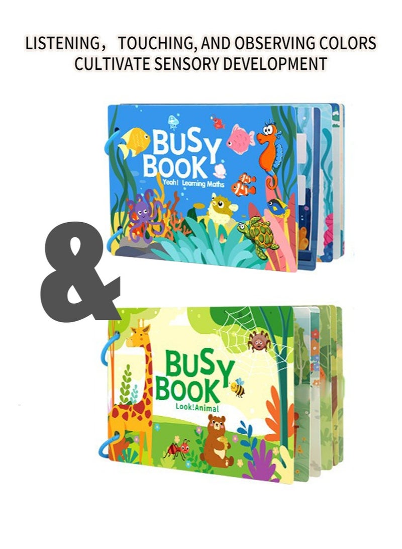 Early Toddler Educational Busy Book,Preschool Learning Activities Quiet Book for Kids to Develop Learning Skills - Image 5