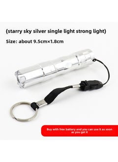 Generic Students Special Flashlight Battery High School Students Live In School Children Do Not Hurt The Eye Night Light Reading Lamp Eye Protection Lamp-Color:Starry Sky Silver Single Lamp Comes With 1 Aa Battery  - Image 1