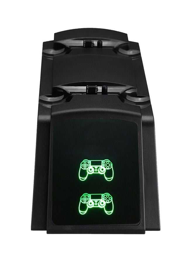 Wireless Dual Controller Fast Charger Charging Dock Station Stand For Sony PS4 Black - Image 1