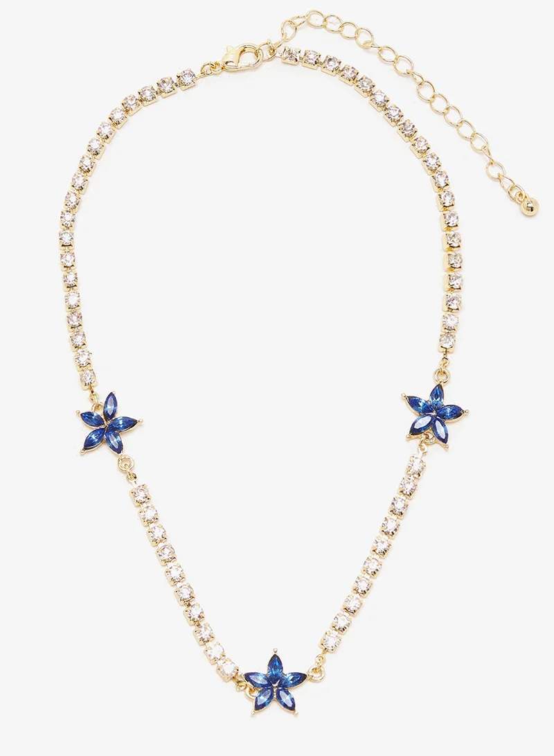 Ella Limited Edition Layered Choker Necklaces Rhinestone Embellished